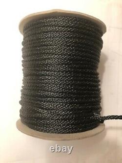 1000 (4 @ 250) 5/32 Dacron Black Polyester Rope, antenna support. Made In USA