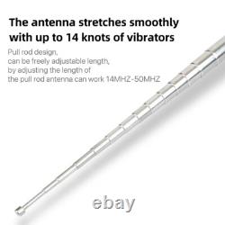 100W 20M-6M Band Shortwave Portable Antenna GP Whip Antenna for HAM Radio