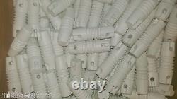 100 White Nylon Dog Bone Dipole End Insulators. 3 Inches Long And Solid Quality