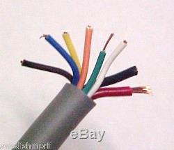 100' ft Heavy Duty 8 Wire Conductor CB Ham Radio Antenna Tower Rotor Cord Cable