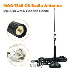 10Mag-1345 26-28MHz CB Radio Antenna with Cable 27MHz High Gain PL259 Connector