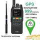 10W VHF/UHF GPS Walkie Talkie Ham Two Way Radio For Hunting + Telescopic Antenna