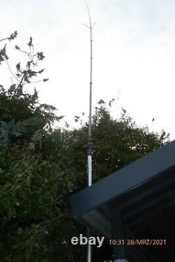 10 Meter KW-Vertikalantenne inkl. Antennenfuss, leichte Alu Mast, R118, R140