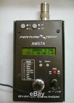 160M HF/VHF/UHF Impedance SWR Antenna Analyzer AW07A f/ Ham Radio Hobbists