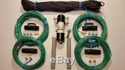 160/80 FAN MULTIBAND HF DIPOLE ANTENNA W2AU Unadilla 11 BALUN/200' ROPE/14GREEN