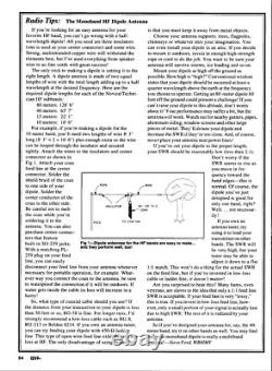 160 Meters Mono Band Dipole Antenna / Aerial Complete And Ready To Use