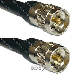 1-130' TIMES LMR400UF Antenna Patch Coax Cable PL-259 UHF Male CB HAM RF LOT