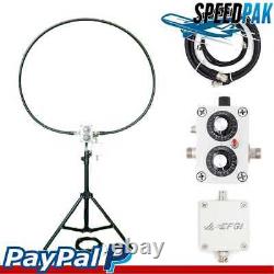 20W Loop Antenna Adjustable 5-30MHz Short Wave Radio Antenna for HF Transceivers