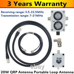 20W QRP Antenna Portable Loop Antenna for Shortwave HF Transceiver Ham Radio TOP
