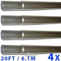 20ft 6.1m Aluminium Swaged Mast Kit Interlocking Pole Set 4x1.5m 5' x 2'' 51mm O