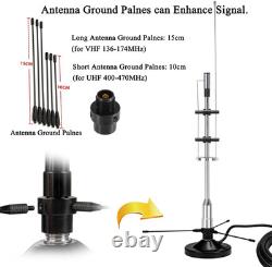 2M 70Cm GMRS Antenna, Outdoor Indoor Desktop Police Scanner Antenna for House, 2