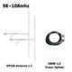2-Bay High Gain FM Dipole Antenna with 300W 1/2 Power Splitter Kit 98108mhz