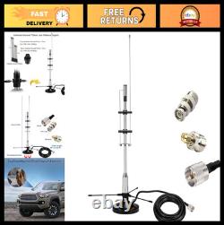 2m 70cm GMRS Antenna Outdoor Indoor Scanner Antenna, VHF UHF FM CB, 16.4ft Cab
