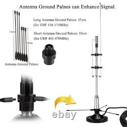 2m 70cm GMRS Antenna Outdoor Indoor Scanner Antenna, VHF UHF FM CB, 16.4ft Cab