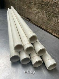 32 FEET-Antenna Tower Mast Pole-4' FIBERGLASS LOT of 8- 4 FOOT SECTIONS POLES