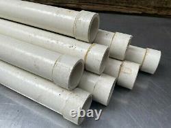 32 FEET-Antenna Tower Mast Pole-4' FIBERGLASS LOT of 8- 4 FOOT SECTIONS POLES