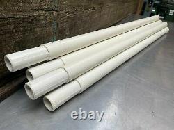 32 FEET-Antenna Tower Mast Pole-4' FIBERGLASS LOT of 8- 4 FOOT SECTIONS POLES