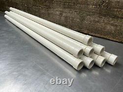 32 FEET-Antenna Tower Mast Pole-4' FIBERGLASS LOT of 8- 4 FOOT SECTIONS POLES