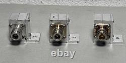 (3) Polyphaser IS-50NX-C0 Surge protector Flange Lightning Arrestor IS-50NX-CO