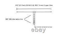 40M Mini G5RV Multiband HF Antenna 100W Rugged & Ultralight Design