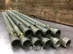 40 FEET Antenna Tower Mast Pole4' Grade A RIBBED ALUMINUM LOT of 10