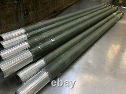 40 FEET Antenna Tower Mast Pole4' Grade A RIBBED ALUMINUM LOT of 10