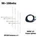 4-Bay High Gain FM Dipole Antenna with 300W 1/4 Power Splitter Kit 98108mhz