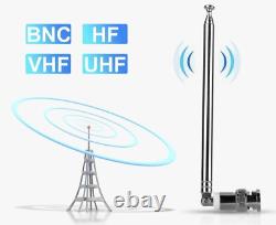 50x RadioTelescopicBNC Antenna Connector AM/FM/UHF/VHF for Police Radio Scanner