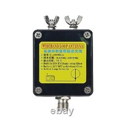 5M Feeder K-480WLA 500K-1GHz MWithSWithFM/AIR/UVHF Antenna 0-30DB SDR Loop Antenna