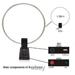 5V/1A Active Loop Antenna Shortwave Antenna 10KHz-159MHz HF Antenna for Radios