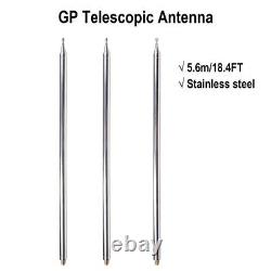 5.6M/18.4FT GP Telescopic Antenna For Ham Radio Shortwave Antenna Antenna New