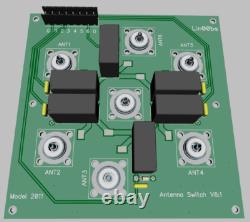 61 DIY KIT 6-way coax remote antenna switch SO-239 HF MW Omron Ham Radio