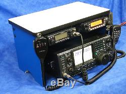 6 each Ham Radio, Bench Mount Rack. Transmitter Receiver Antenna CW SW