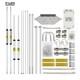 750V Shortwave Antenna V Antenna 5 Bands 7M-14M-21M-28M/29M-50M Low Noise New