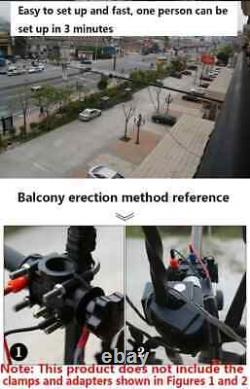 7MHz-50MHz 100W Multi Band HF Shortwave GP Regulator Antenna QRP For Ham Radio