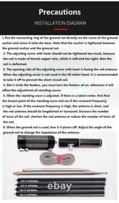 7MHz-50MHz 100W Multi Band HF Shortwave GP Regulator Antenna QRP For Ham Radio
