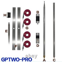 7-54MHz Portable Shortwave GP Antenna Outdoor Amateur Radio HF AntennaKK