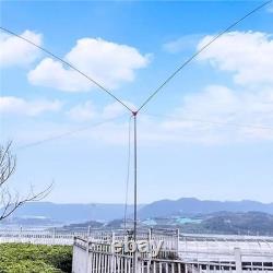 7-54MHz Waterproof Balun Dipole Broadband Portable V Shaped Shortwave Antenna