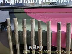 8 Military 4' Fiberglass Poles Ham Cb Radio Portable Tower Mast Kit