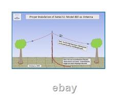 9 Band off-center fed Antenna with Balun built in