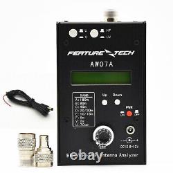 AW07A HF/VHF/UHF 160M 470Mhz Impedance SWR Antenna Analyzer Shortwave Ham Radio
