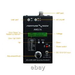 AW07A HF/VHF/UHF 160M 470Mhz Impedance SWR Antenna Analyzer Shortwave Ham Radio