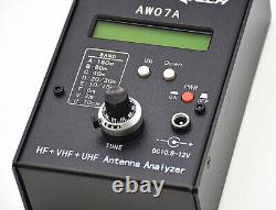 AW07A HF/VHF/UHF 160M 470Mhz Impedance SWR Antenna Analyzer Shortwave Ham Radio
