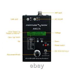 AW07A HF/VHF/UHF 160M 470Mhz Impedance SWR Antenna Analyzer Shortwave Ham Radio