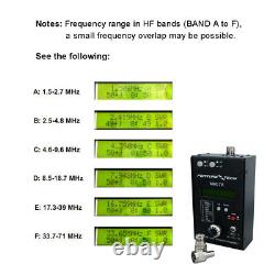 AW07A HF/VHF/UHF 160M 470Mhz Impedance SWR Antenna Analyzer Shortwave Ham Radio