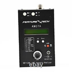 AW07A HF/VHF/UHF 160M 470Mhz Impedance SWR Antenna Analyzer Shortwave Ham Radio