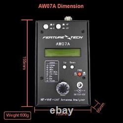 AW07A HF/VHF/UHF 160M 470Mhz Impedance SWR Antenna Analyzer Shortwave Ham Radio