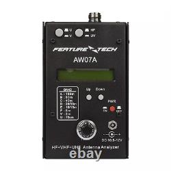 AW07A HF/VHF/UHF 160M 490Mhz Impedance SWR Antenna Analyzer Shortwave Ham Radio