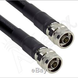 AX600 LMR-600 Equivalent Low Loss Cable N Male to N Male 75 FT HAM WiFi USA Made