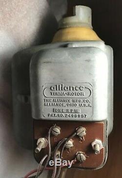Alliance T-45 Tenna-Rotor, TV HAM CB antenna rotator Vintage Amateur Radio
